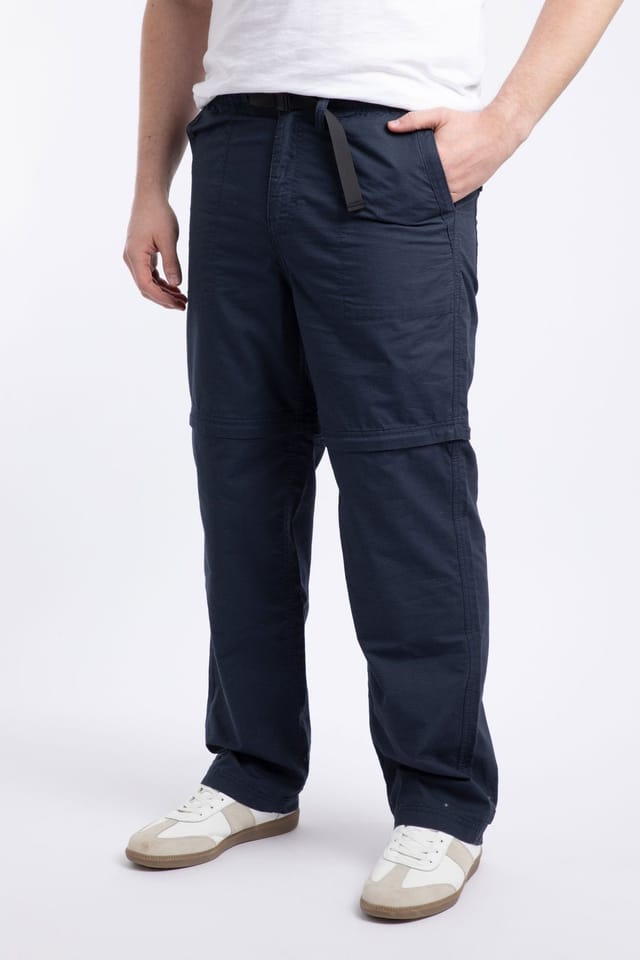 Weird Fish Weird Fish Men's Wade Ripstop Zip Off-Trousers in Navy - 3