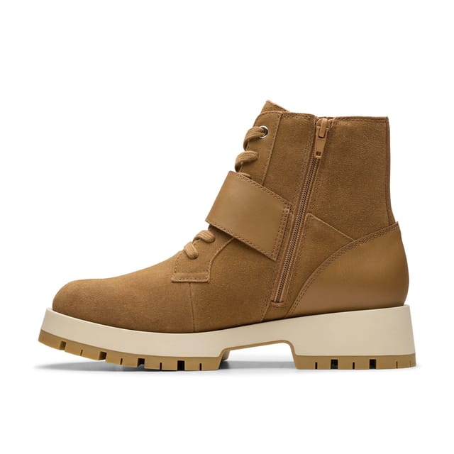 Clarks Clarks Women's Ledwick Gracie Dark Sand Combination Ankle Boots in Brown - 2