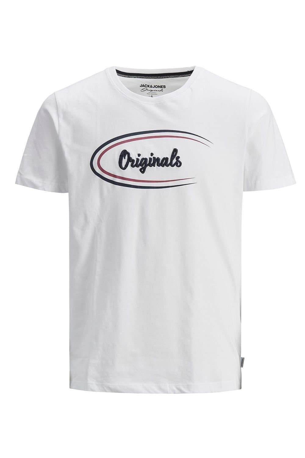 jack & jones Jack & Jones Men's Casual Cotton T-Shirt Crew Neck Short Sleeve Regular Fit - White, S in White