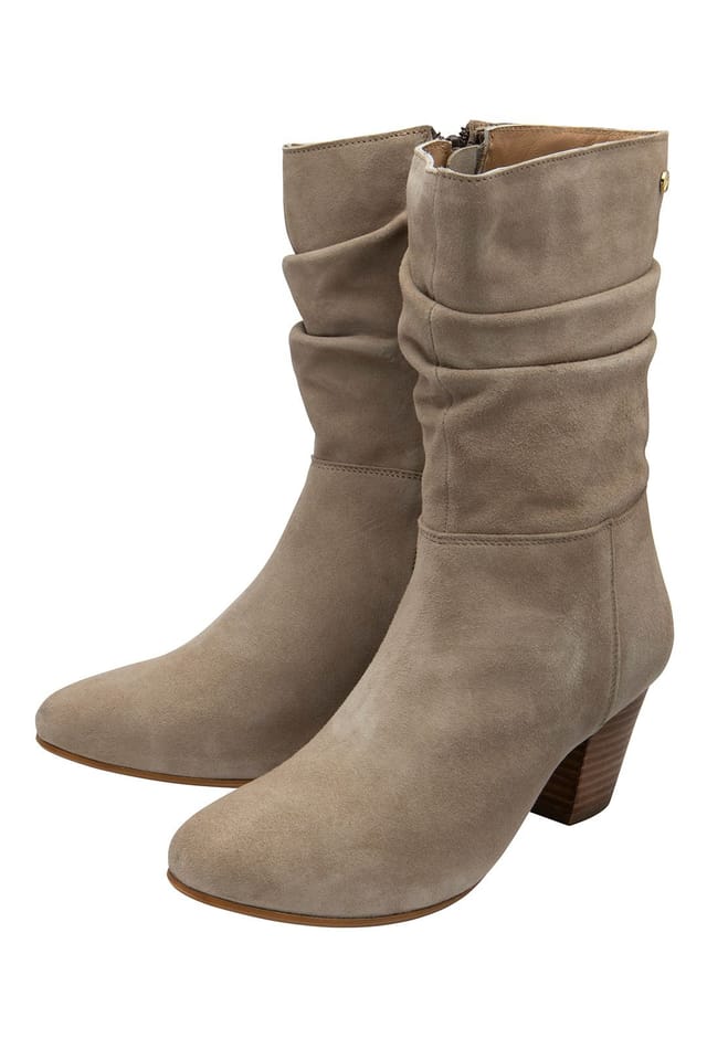 Ravel Ravel Women's 'Gana' Suede Heeled Boots in Taupe - 2