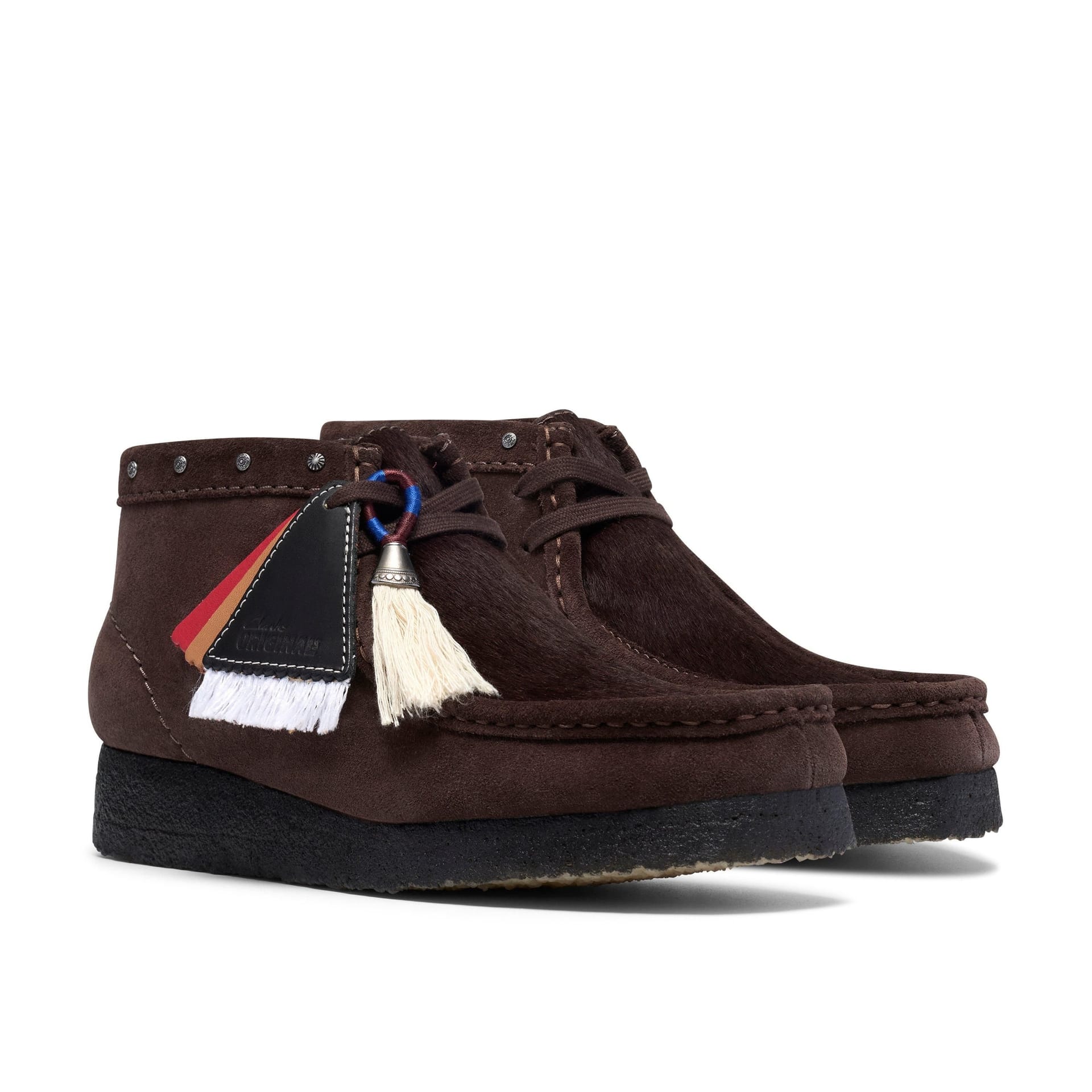 Clarks Clarks Women's Wallabee Boot Brown Interest Ankle Boots, Wallabee, Lace Up - 4