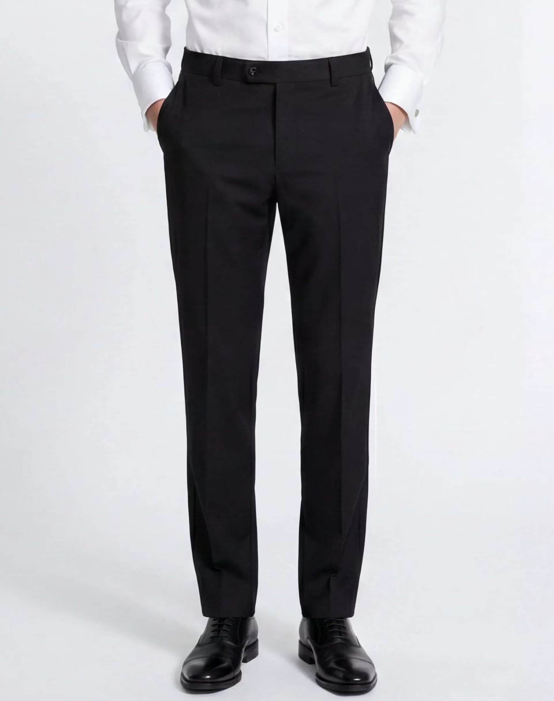 ASOS Harry Brown Raffi suit trousers in black