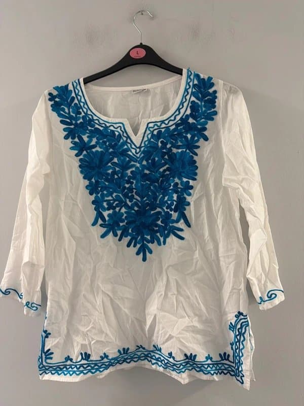 Made in India Made In India Embroidered Summer Top Uk 12