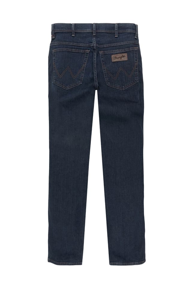 Wrangler Wrangler Men's Texas Denim Jeans Blue Black in Navy - 2
