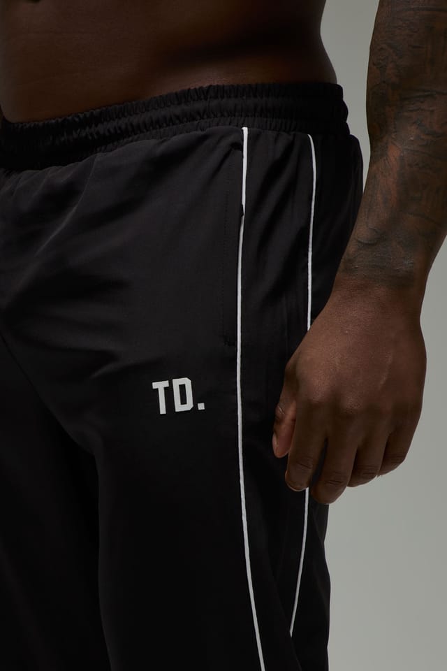 Training Dept. Training Dept. Men's Training Dept Regular Fit Cuffed Woven Joggers in Black - 3