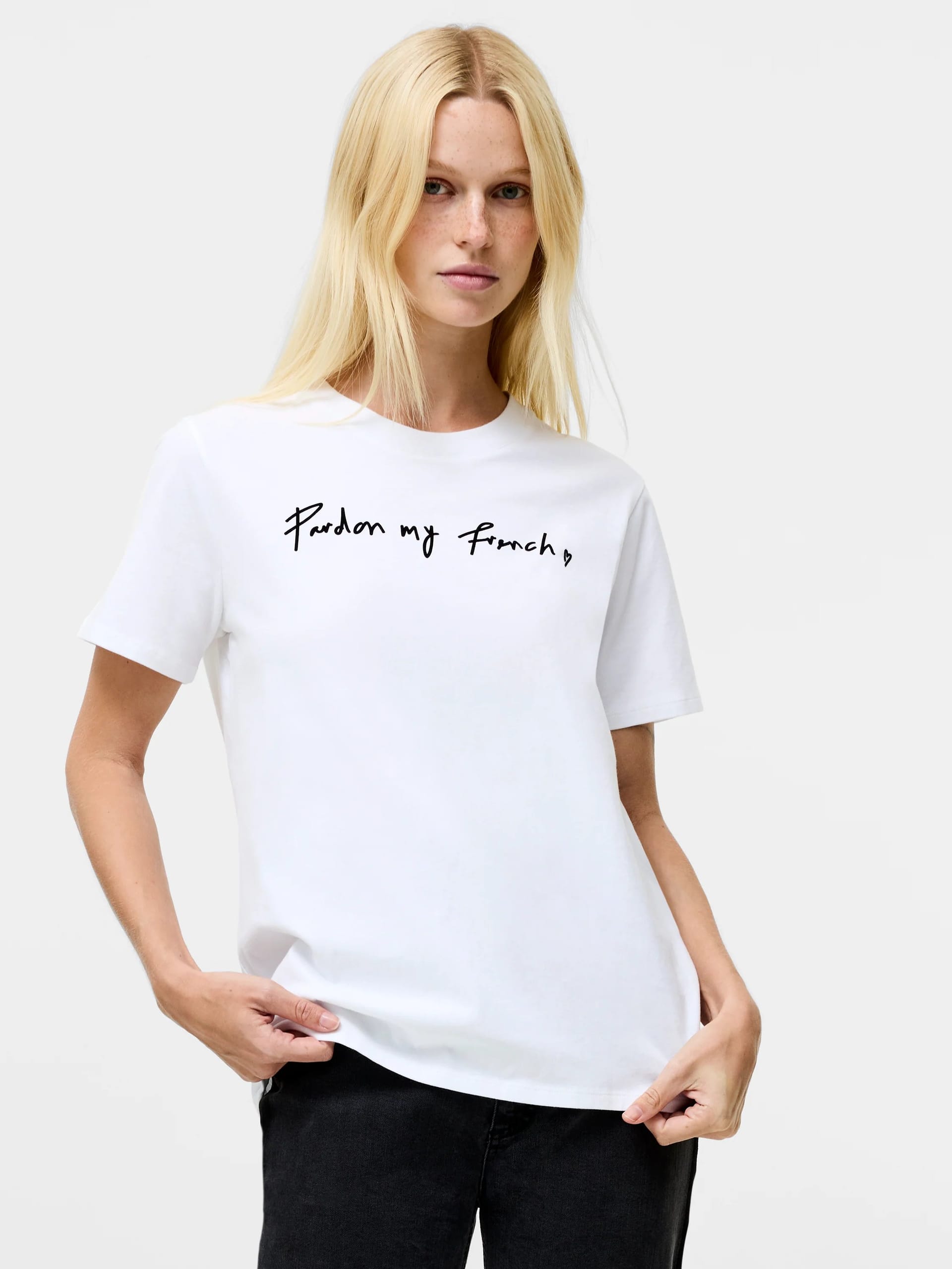 French Connection White Graphic T-Shirt