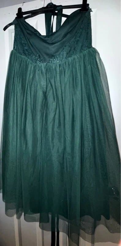 ASOS ASOS lace and tule halter dress