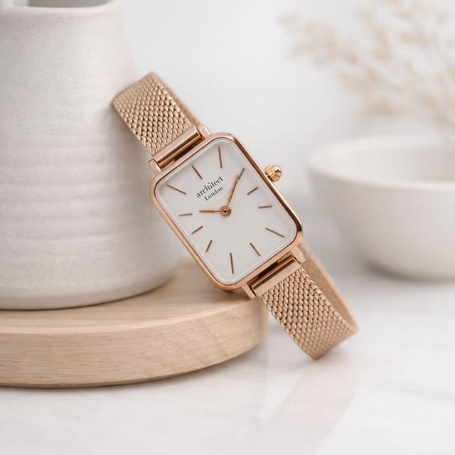 Wear We Met Wear We Met Women's Personalised Lille Watch - Engraved in Rose Gold - 2