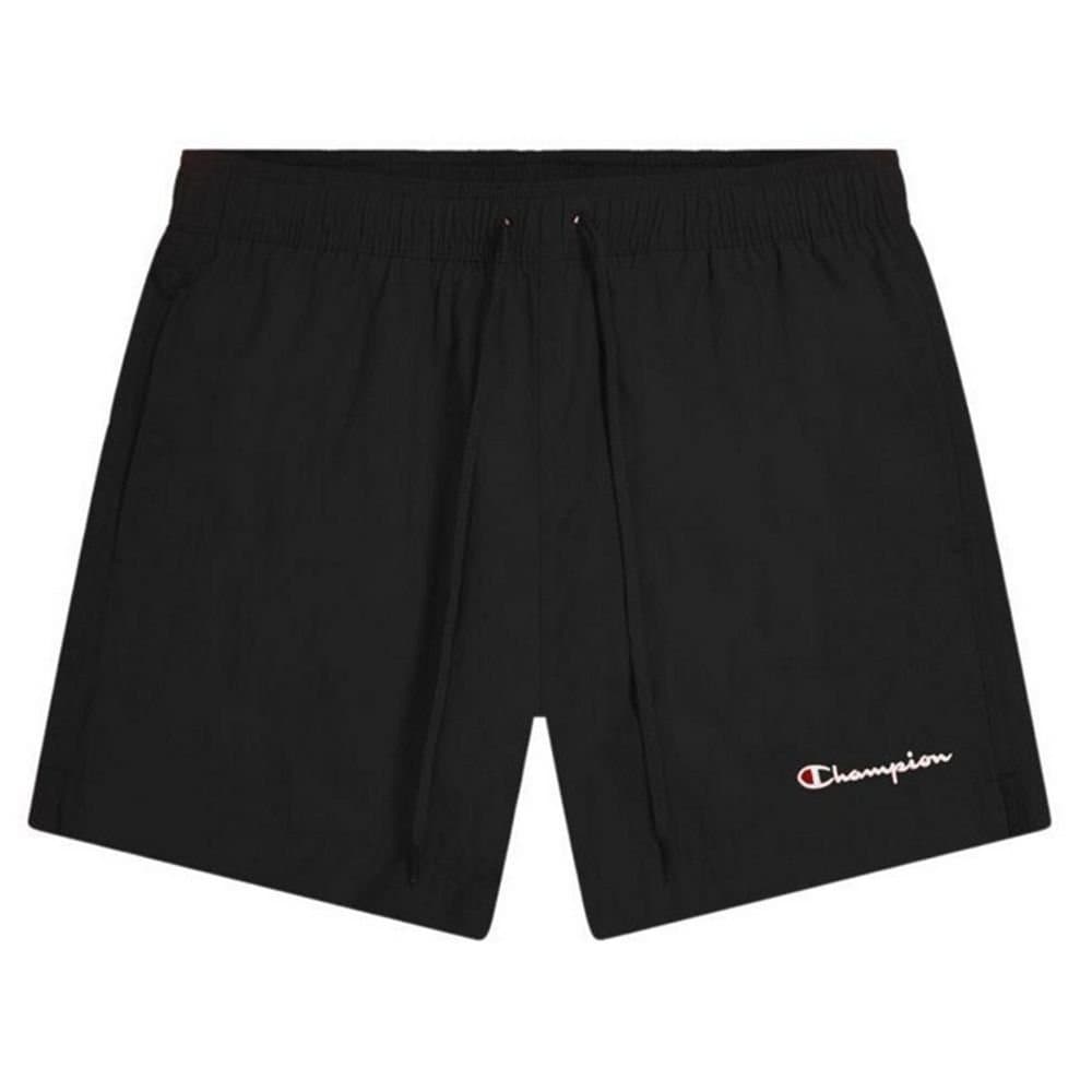 Champion Champion Men's Embroidered Logo Short Swim Shorts in Black