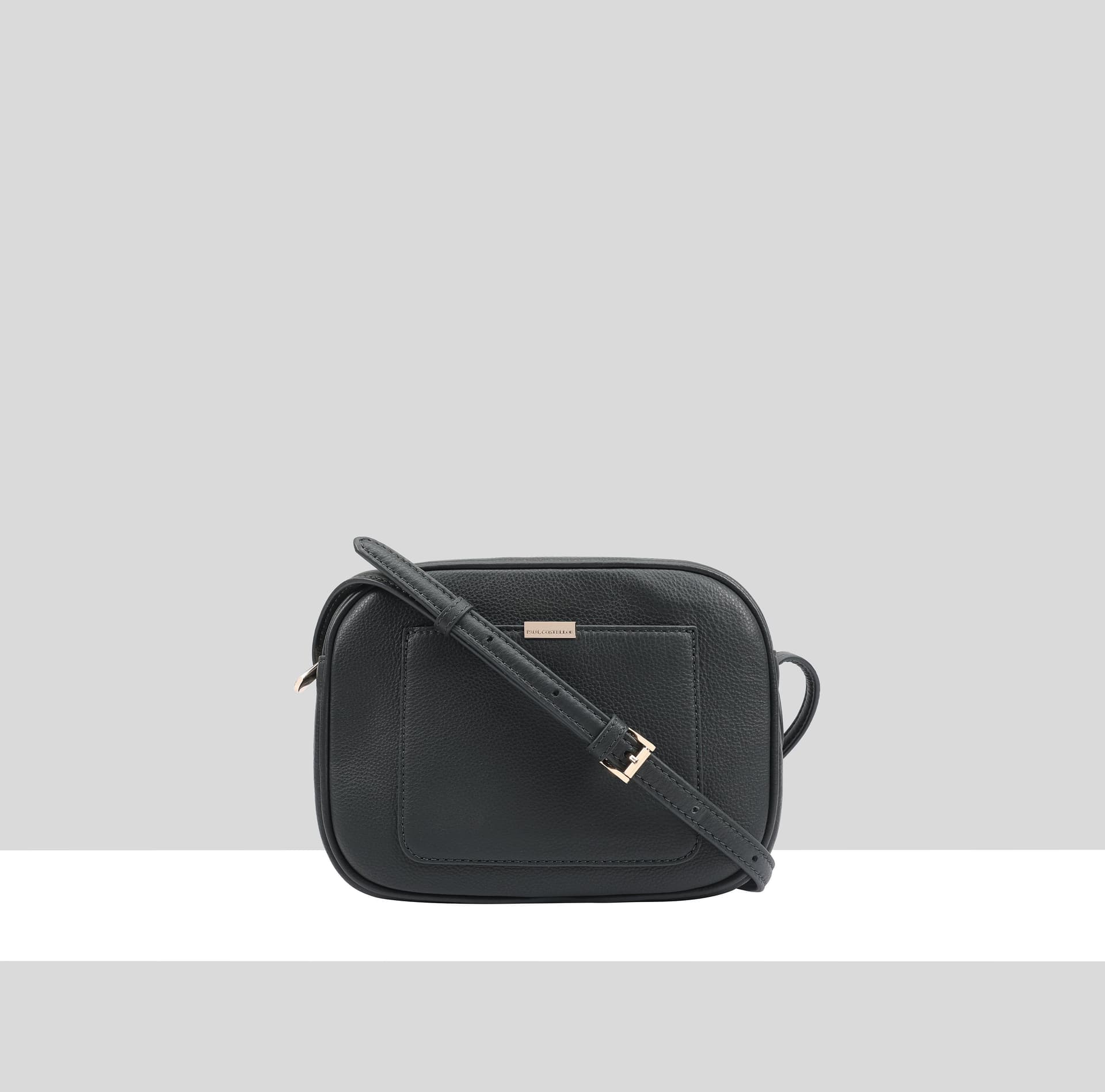 Paul Costelloe Paul Costelloe Women's Sazava Leather Crossbody Bag in Dark Green