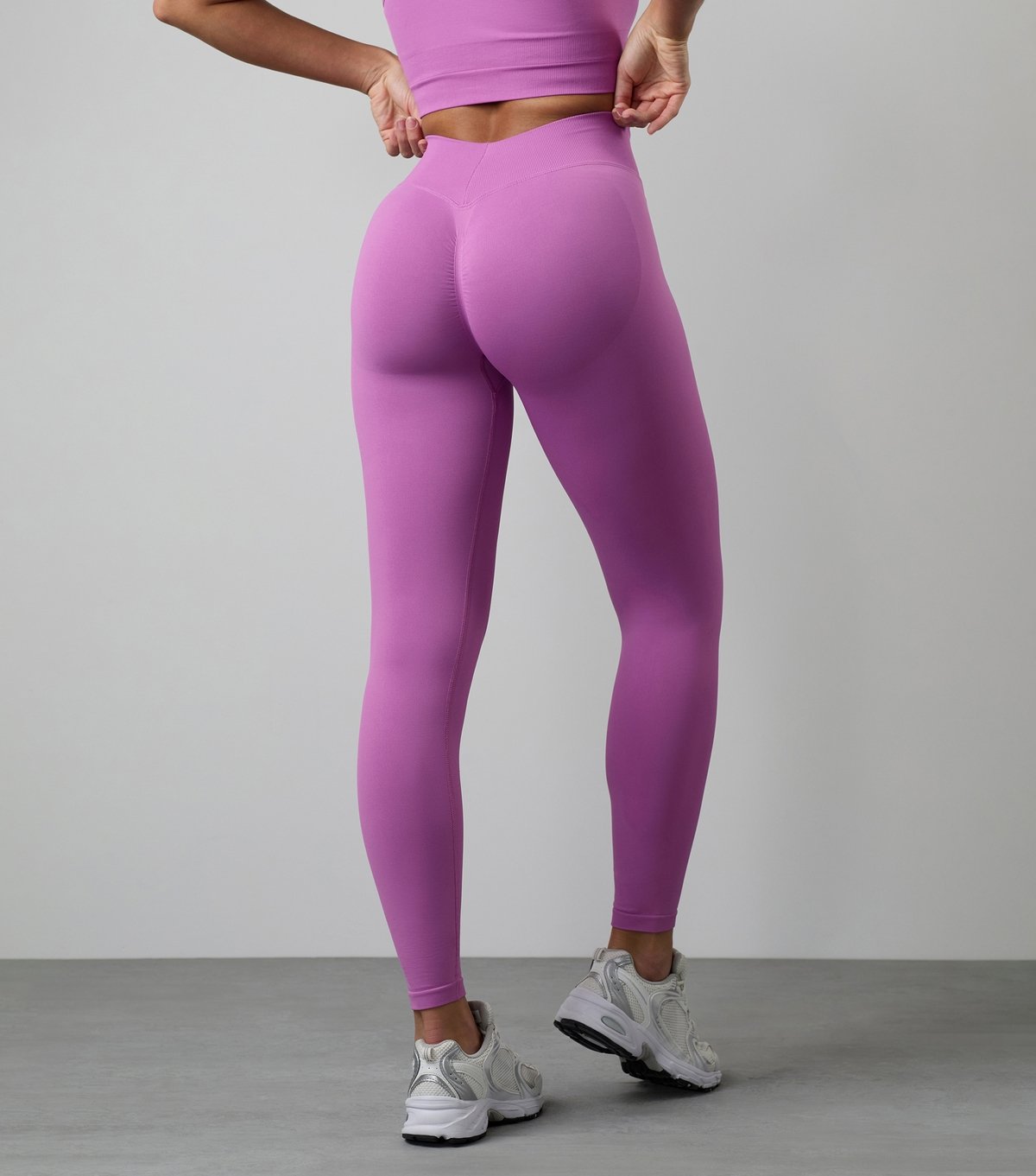 Gym King Women's Bright Pink Logo Print Leggings Gym King New Look - 3