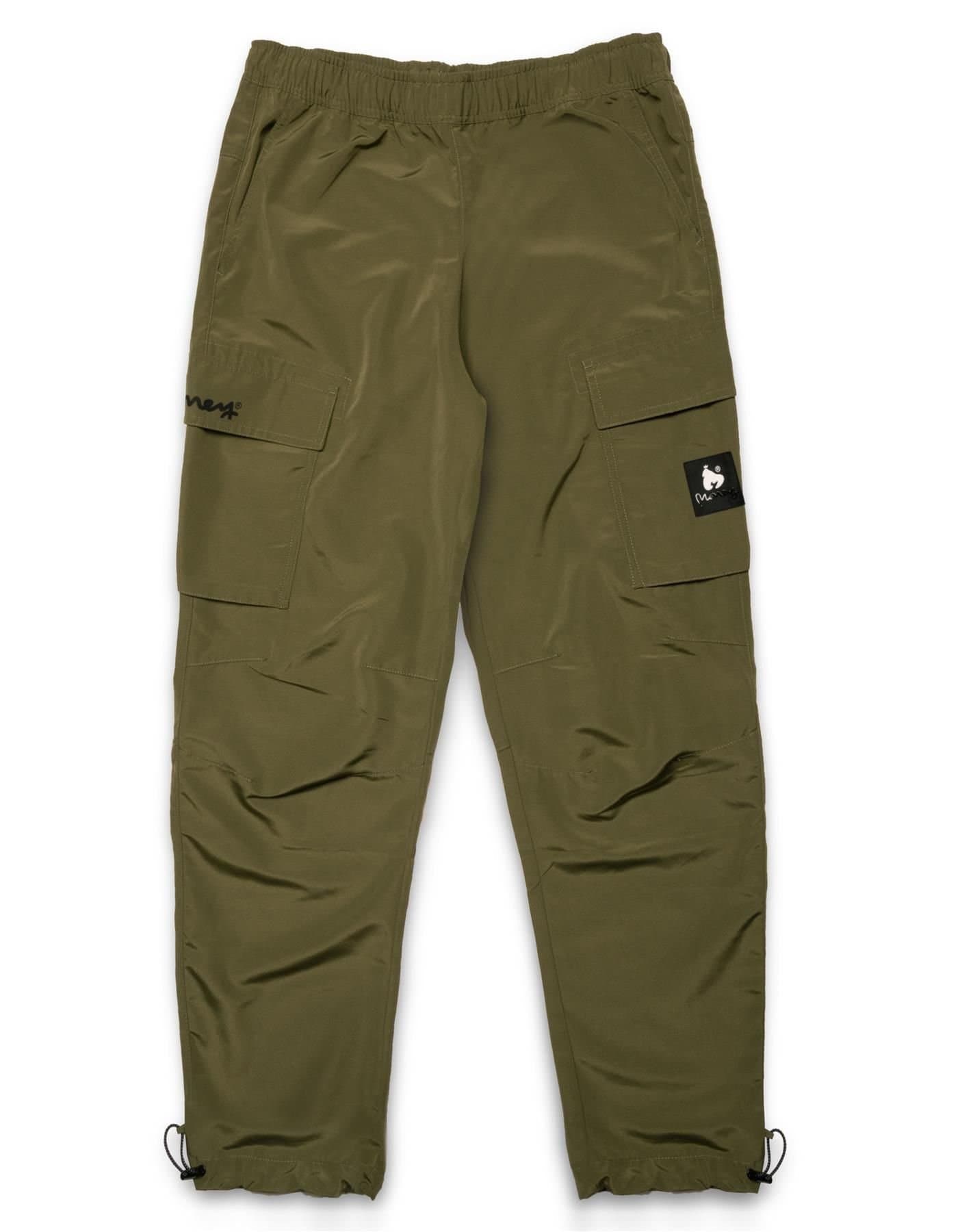 Money Money Men's Engineered Technical Cargo Pants with Multi-Utility Pockets in Khaki
