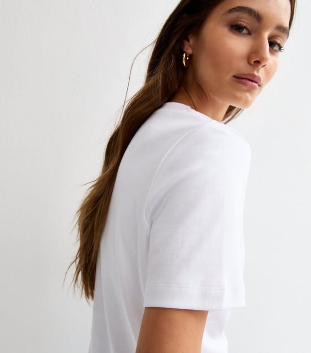 New Look Women's Premium White Heavyweight Cotton T-Shirt New Look - 2