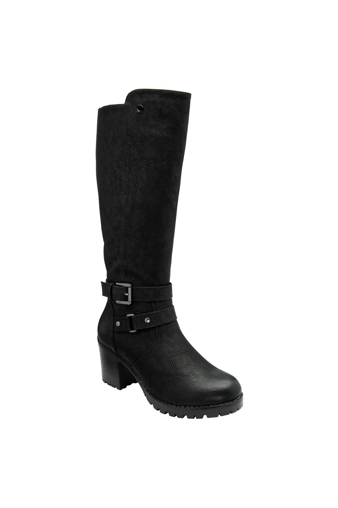 Lotus Lotus Women's 'Melina' Heeled Knee High Boots in Black