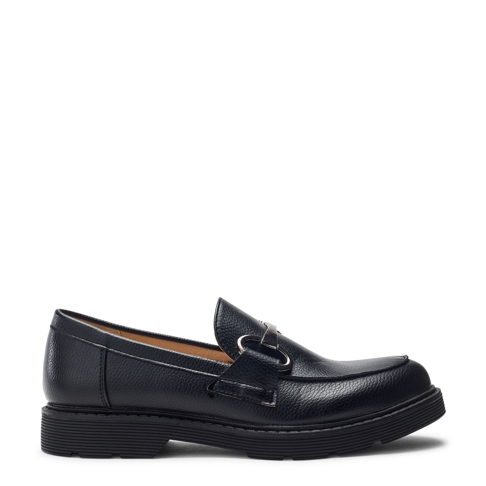 b.soleful b.soleful Black Leather Loafer Shoes