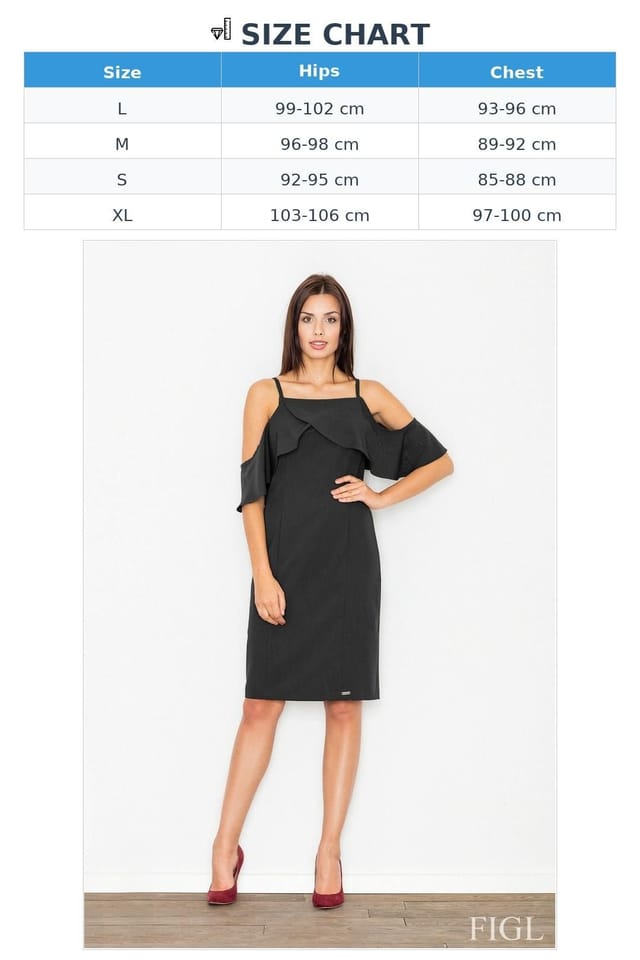 Love Lace Love Lace Women's Chic Off-Shoulder Frill Knit Dress in Black - 3