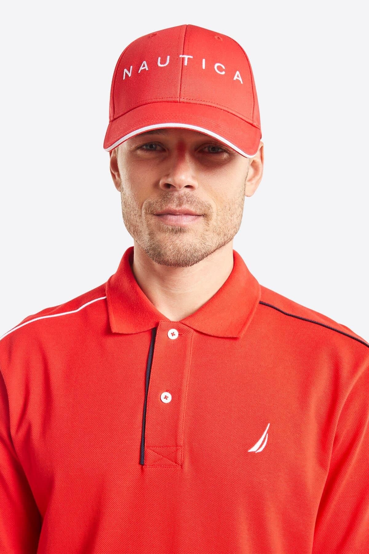 Nautica Nautica Men's 'Robson' Snapback Cap in Red