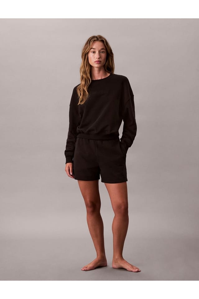 Calvin Klein Calvin Klein Women's Modern Terry Po Sweatshirt Black - 2
