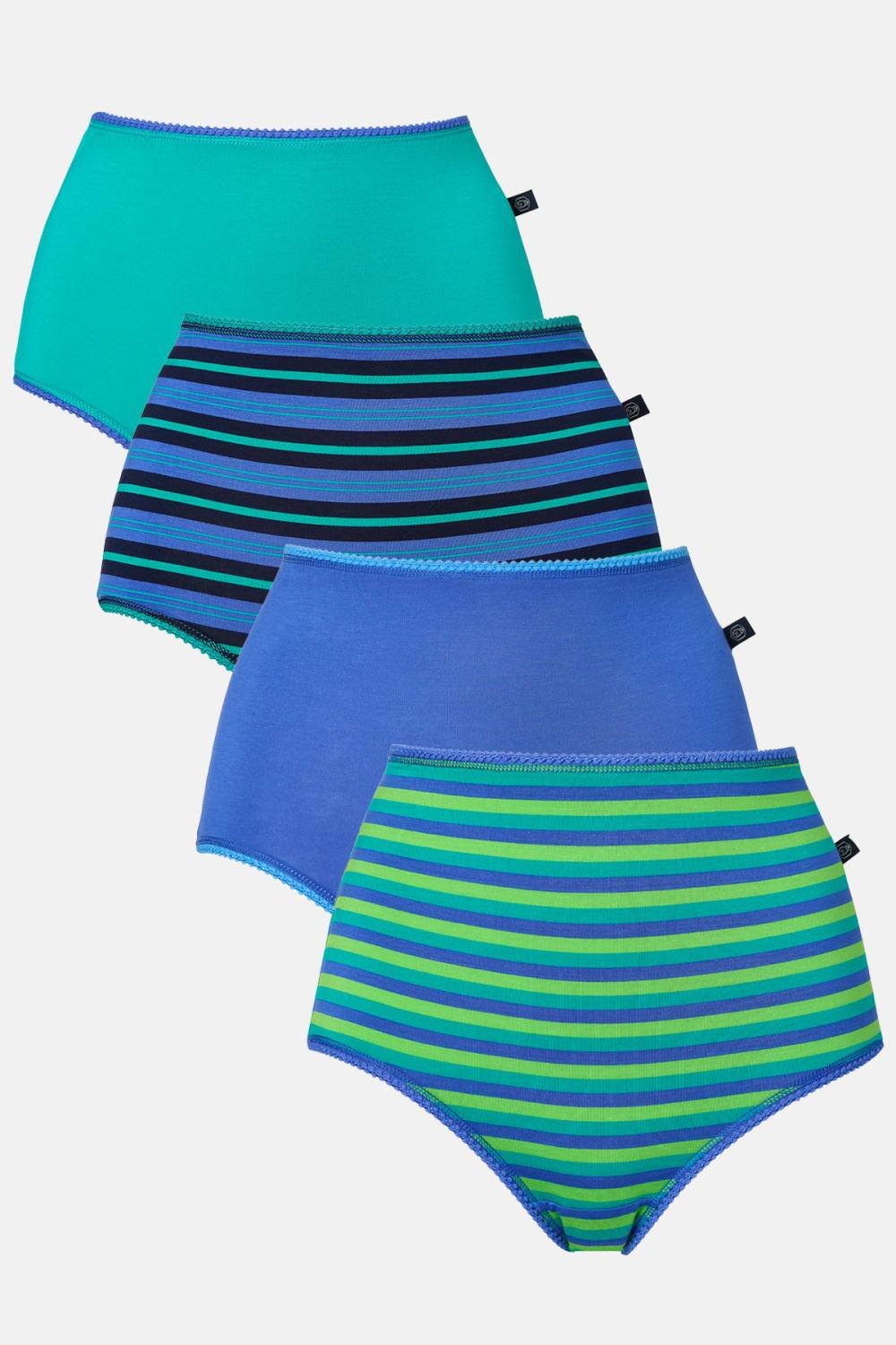 British Boxers British Boxers Women's Pack of Four "Perfect Day" Full Briefs - 2