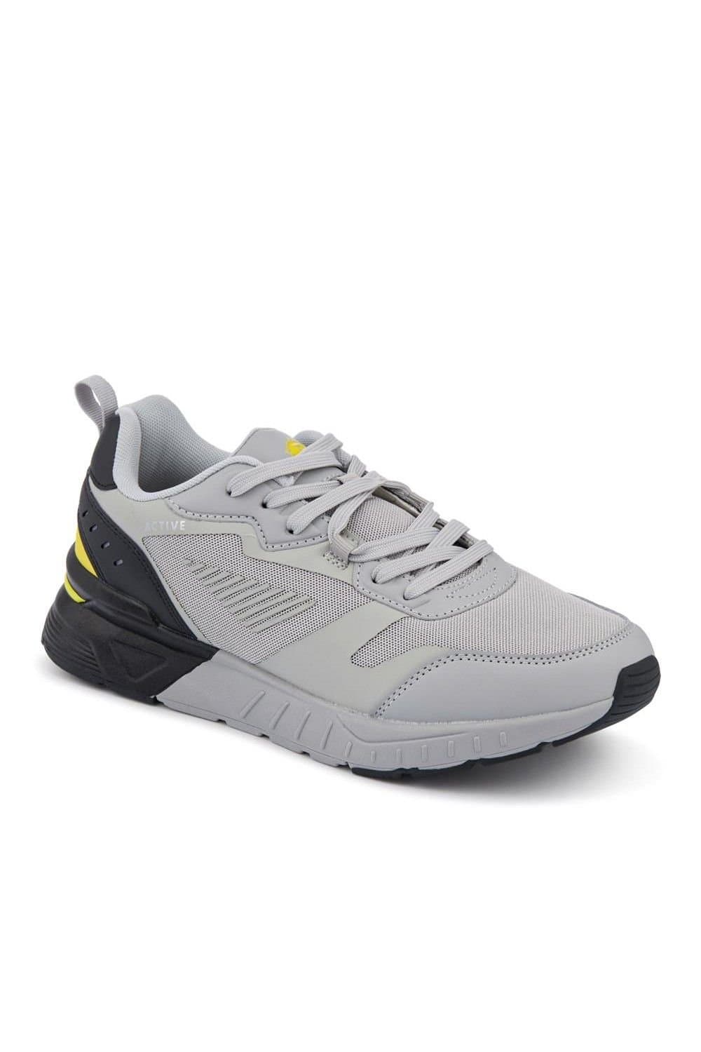 Pavers Pavers Men's Extra-Wide Chunky Trainers in Grey