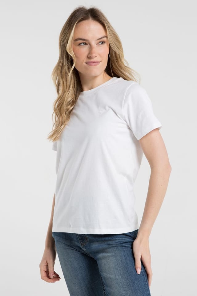 French Connection French Connection Women's 3 Pack Cotton Crew Neck Logo Short Sleeve T-Shirts in Blue - 2