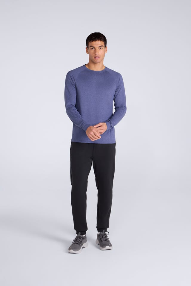 Animal Animal Men's Soft Lightweight Casual Long Sleeve Tee Comfy Quick Dry Active T-Shirt in Blue - 2