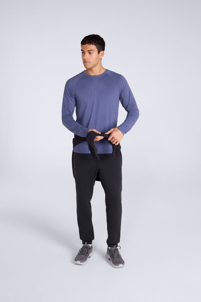 Animal Animal Men's Soft Lightweight Casual Long Sleeve Tee Comfy Quick Dry Active T-Shirt in Blue - 3