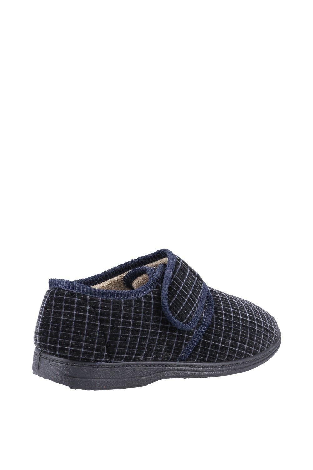 Fleet & Foster Fleet & Foster Men's Sam Touch Fastening Slipper in Navy - 3