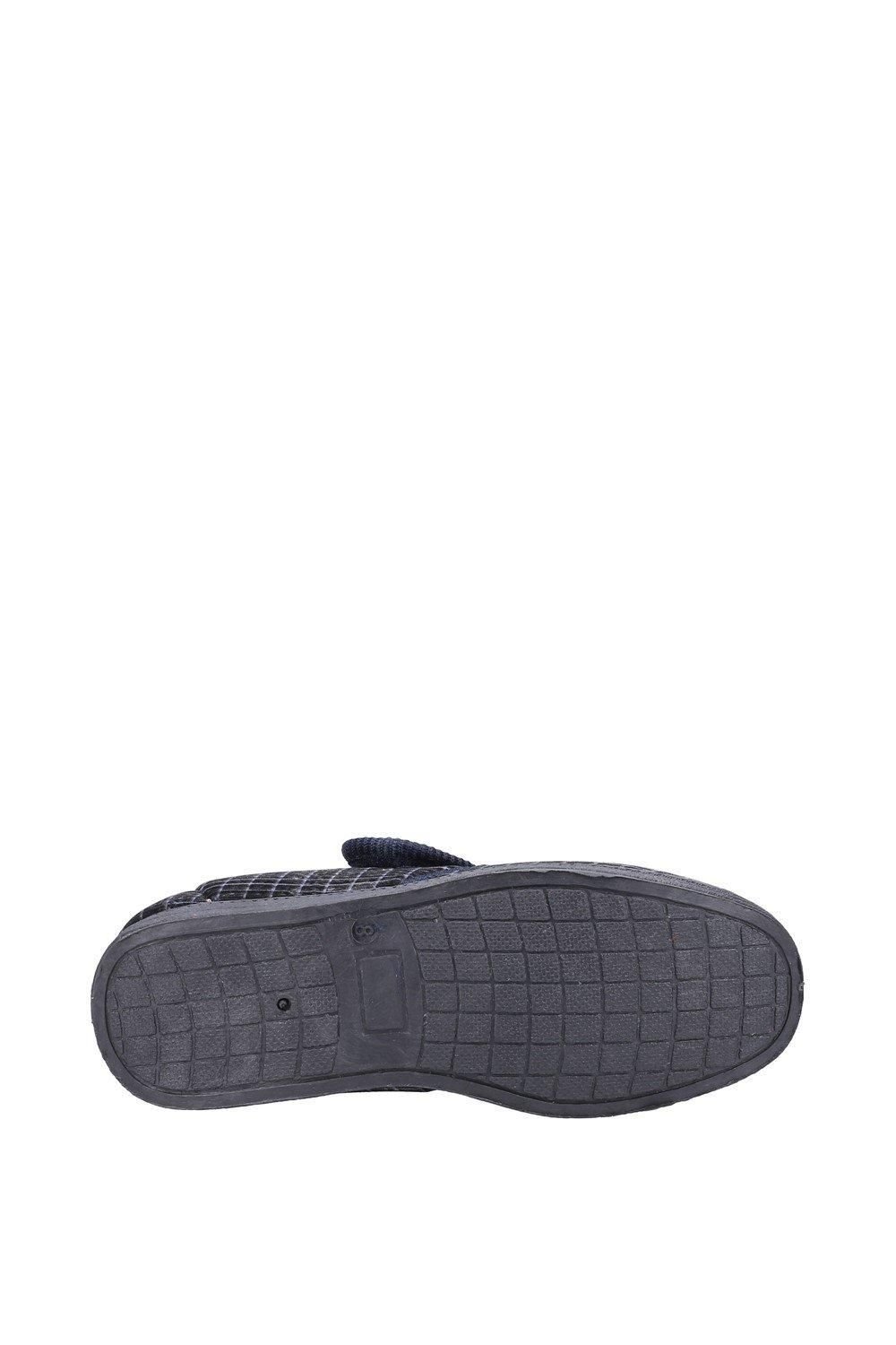 Fleet & Foster Fleet & Foster Men's Sam Touch Fastening Slipper in Navy - 4