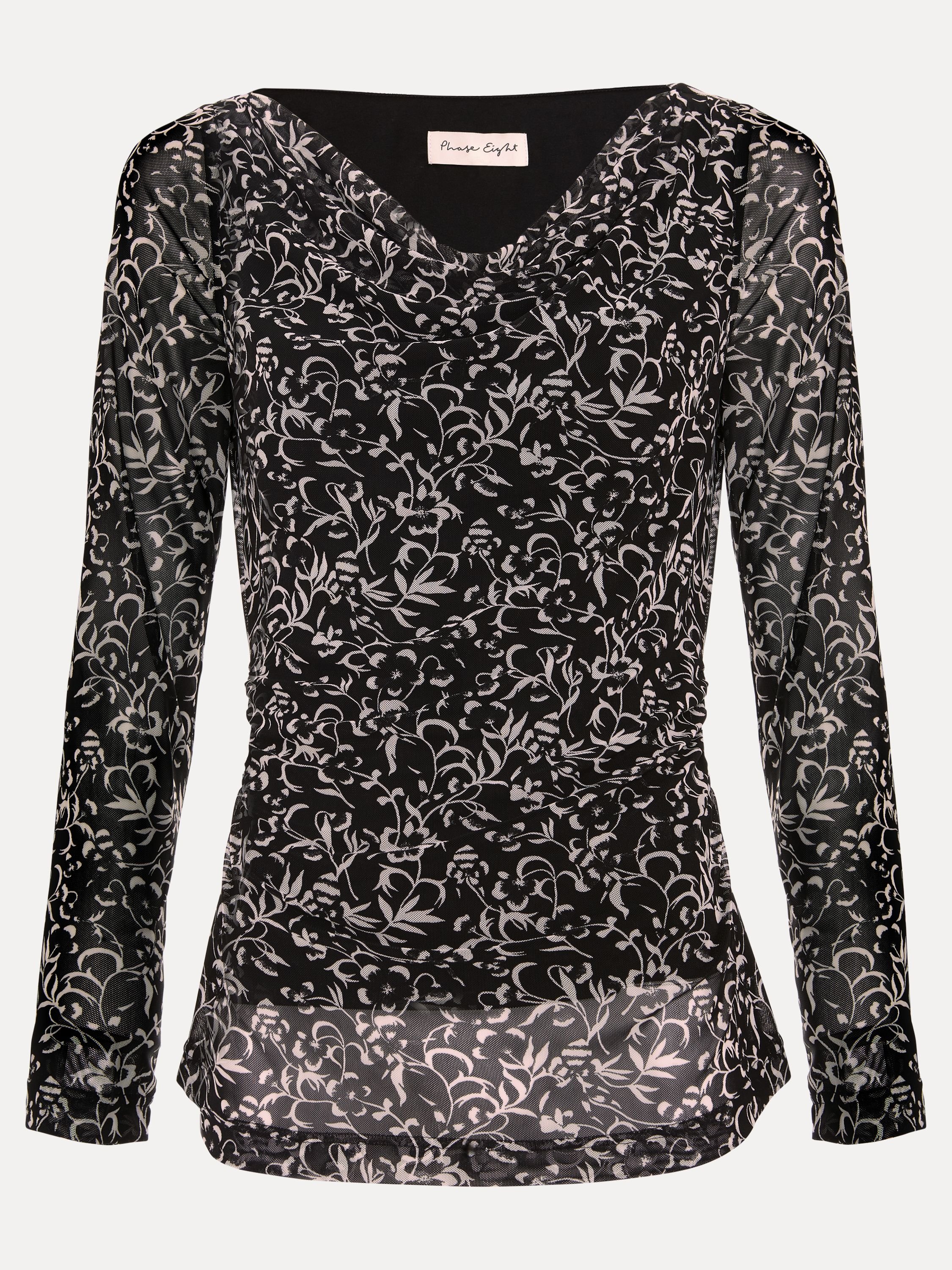 Phase Eight Phase Eight Women's Tammy Cowl Neck Top in Black - 2