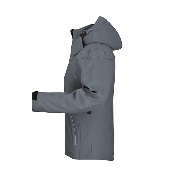 James and Nicholson James and Nicholson Women's Soft Shell Jacket in Dark Grey - 3