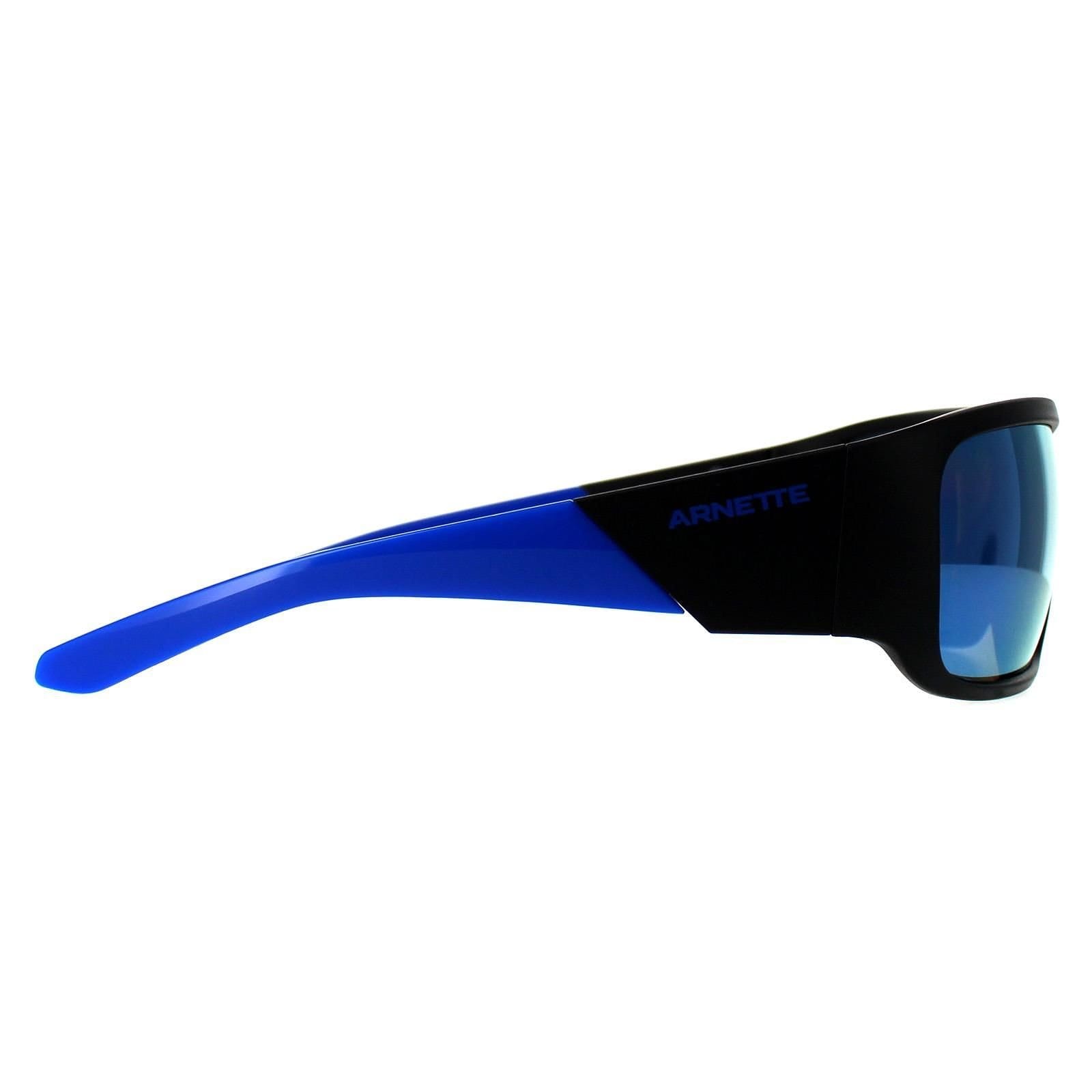 Arnette Arnette Men's Rectangle Matte Black Dark Grey Mirror Water Polarized AN4297 Snap II - 4