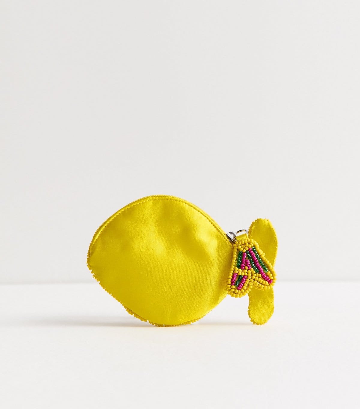 New Look Yellow Beaded Fish Purse New Look - 4