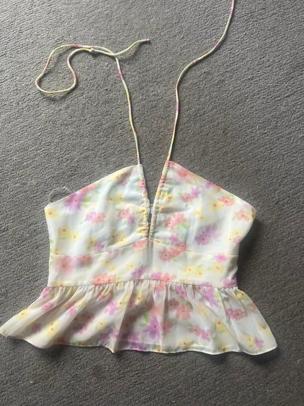 Bershka Bershka floral halter neck top