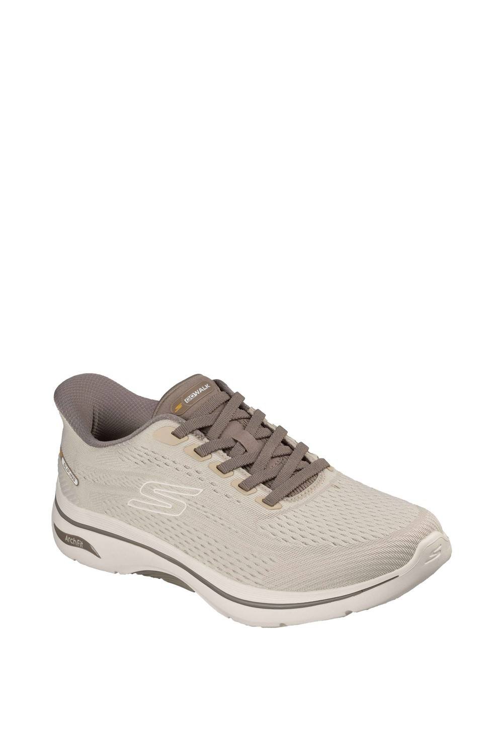Skechers Skechers Men's GO WALK Arch Fit 2.0 Percy Trainer in Stone - 4