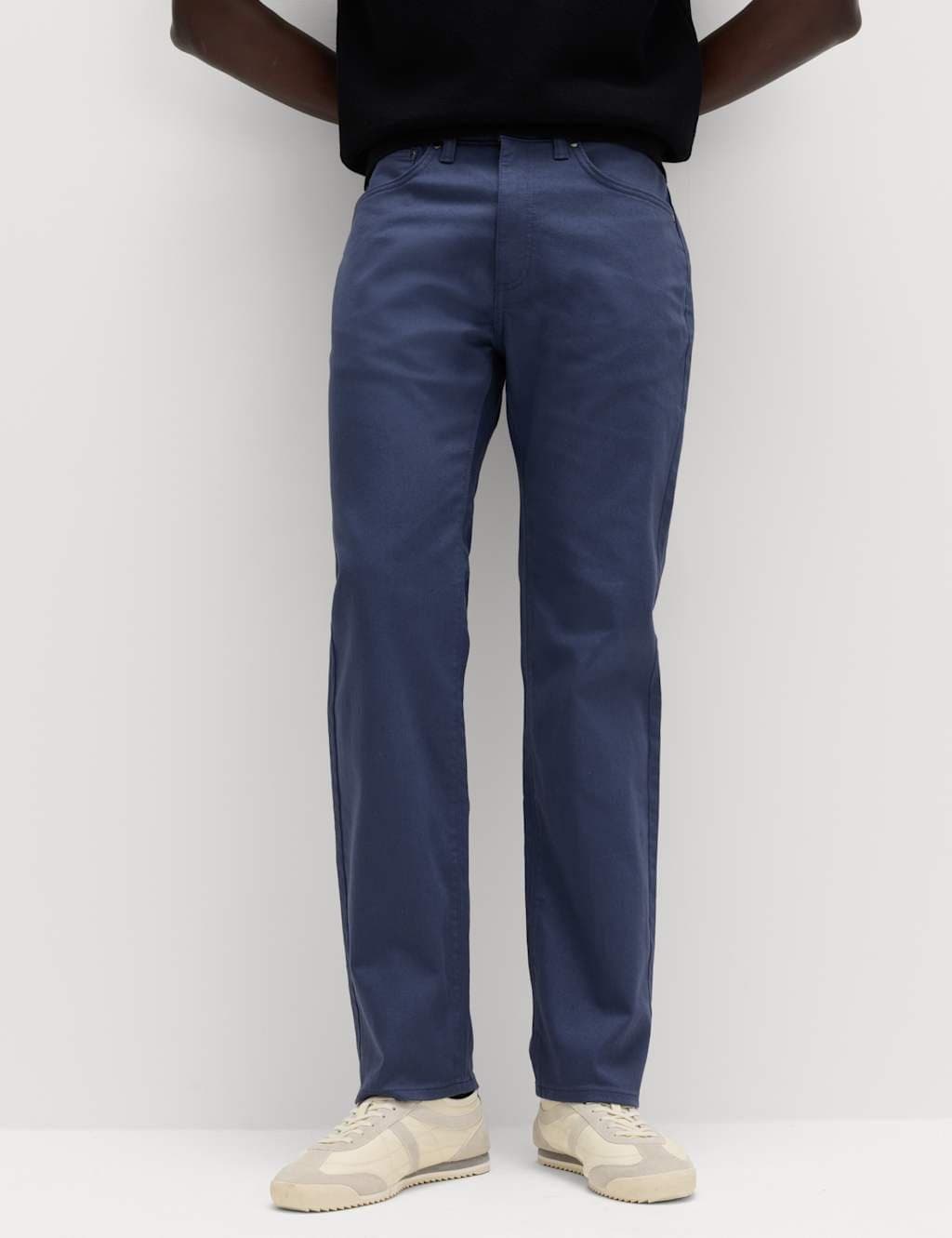 Marks & Spencer M&S Straight Fit Stretch Jeans Air Force Blue