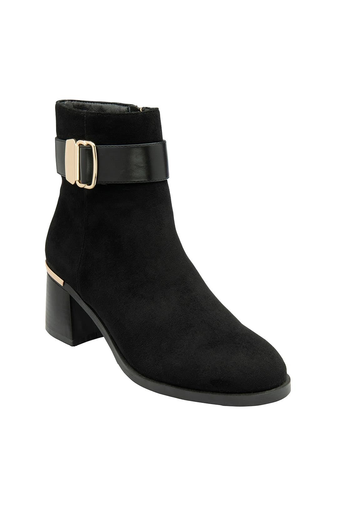 Lotus Lotus Women's Black 'Alice' Heeled Ankle Boots