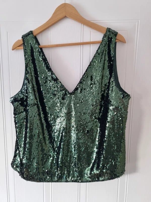 ASOS ASOS design sequin vest top