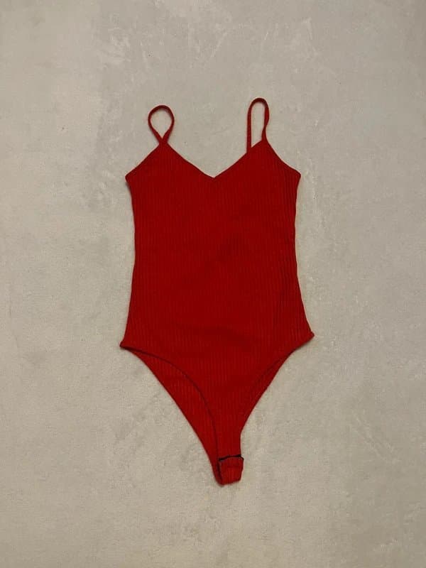 New Look New look Red Cross back bodysuit size 8