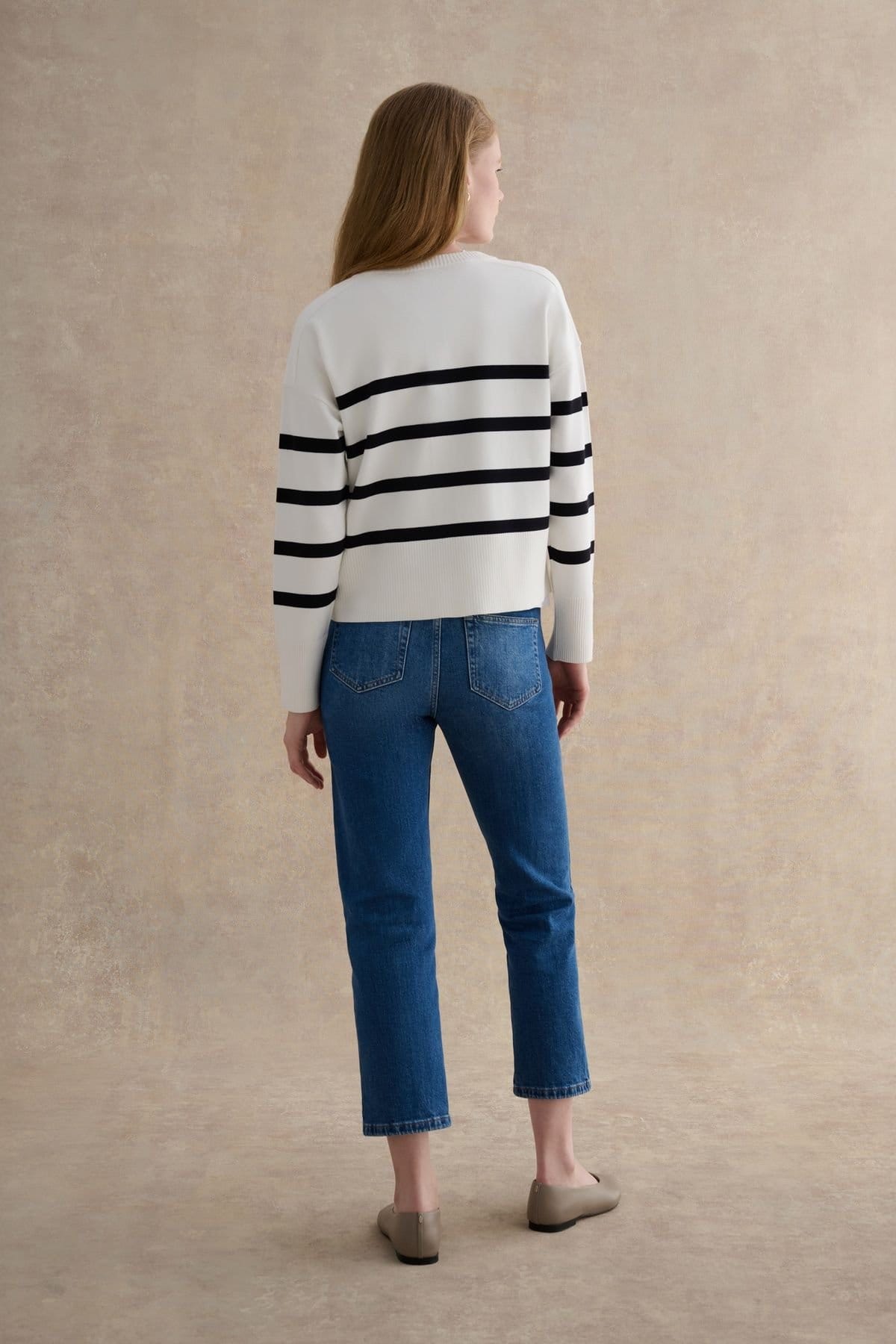Hobbs London Hobbs London Women's Megan Striped Cardigan in Off-White - 4