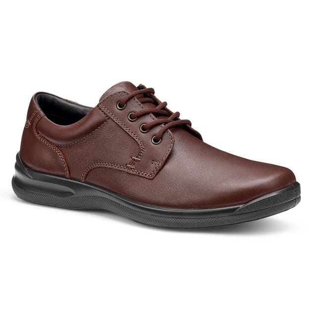 Hotter Hotter Men's 'Burton II' Lace-Up Shoe in Walnut - 2