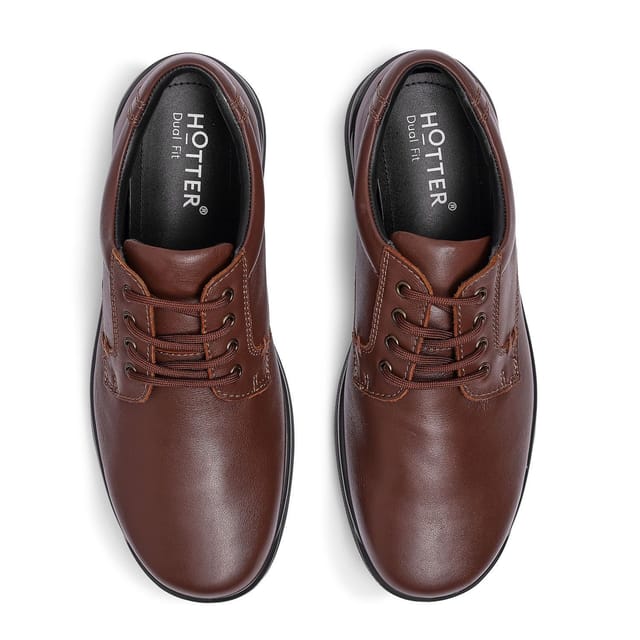 Hotter Hotter Men's 'Burton II' Lace-Up Shoe in Walnut - 3