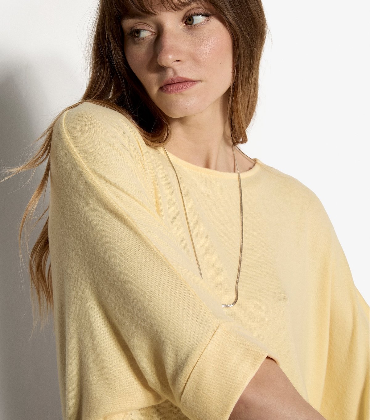 Apricot Women's Yellow Turn Up Cuff Batwing Sleeve Jumper Apricot New Look - 4