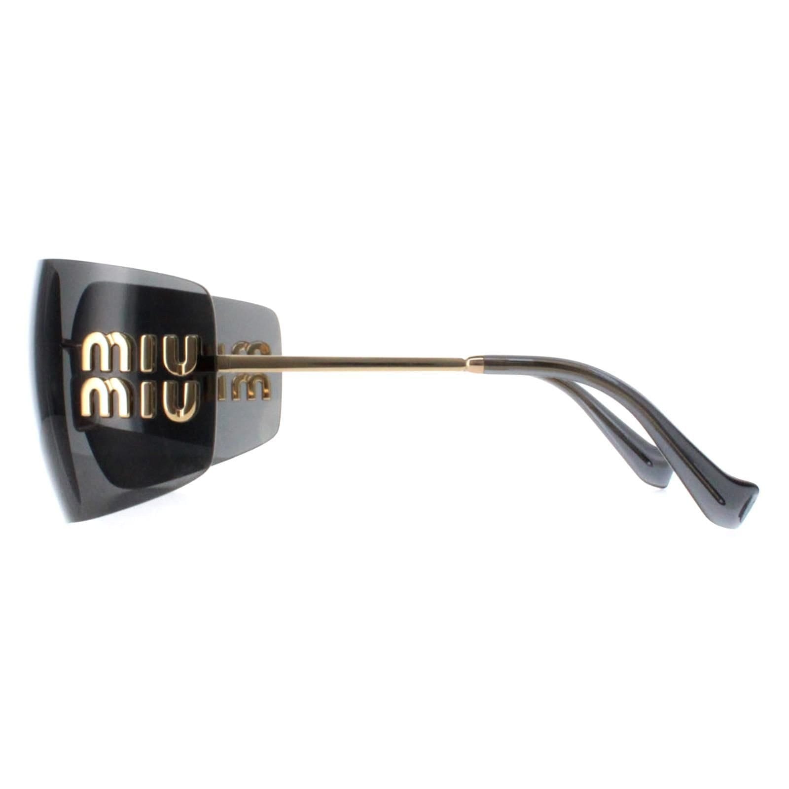 Miu Miu Miu Miu Women's Rimless Gold Dark Grey MU54YS - 4