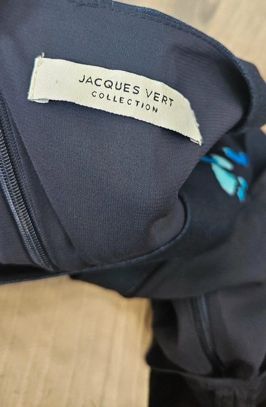 Jacques Vert Jacques Vert floral navy blouse size 14 - 1