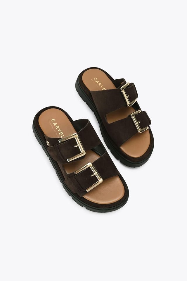 Carvela Carvela Women's 'Pavilion' Suede Sandals in Brown - 2