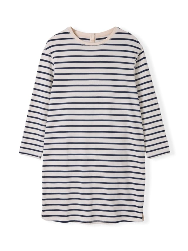 Celtic & Co Celtic & Co Women's Button Back Heavyweight Jersey Top in Off-White - 2