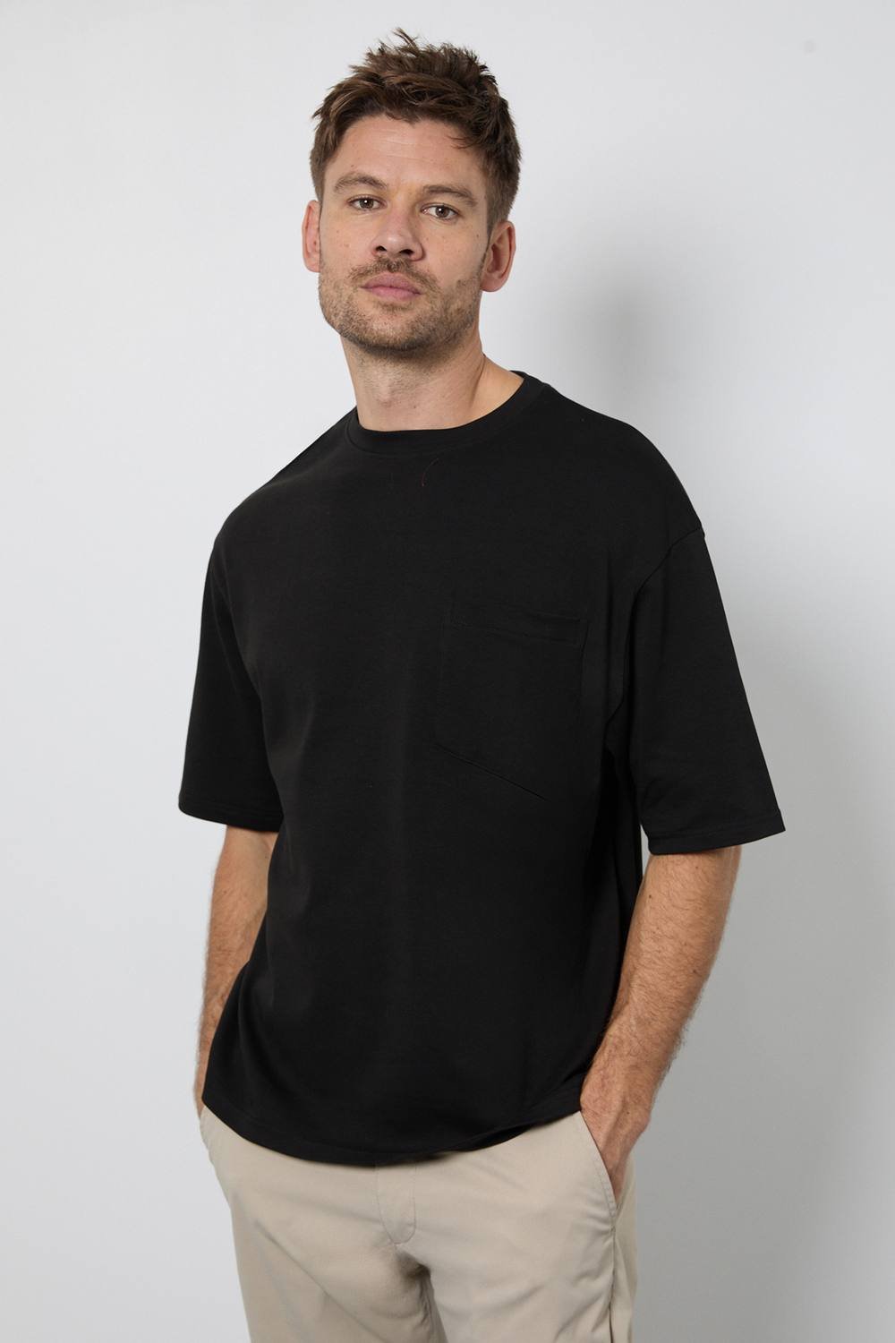 Burton Burton Men's Black Oversized Crew Neck T-Shirt - 2
