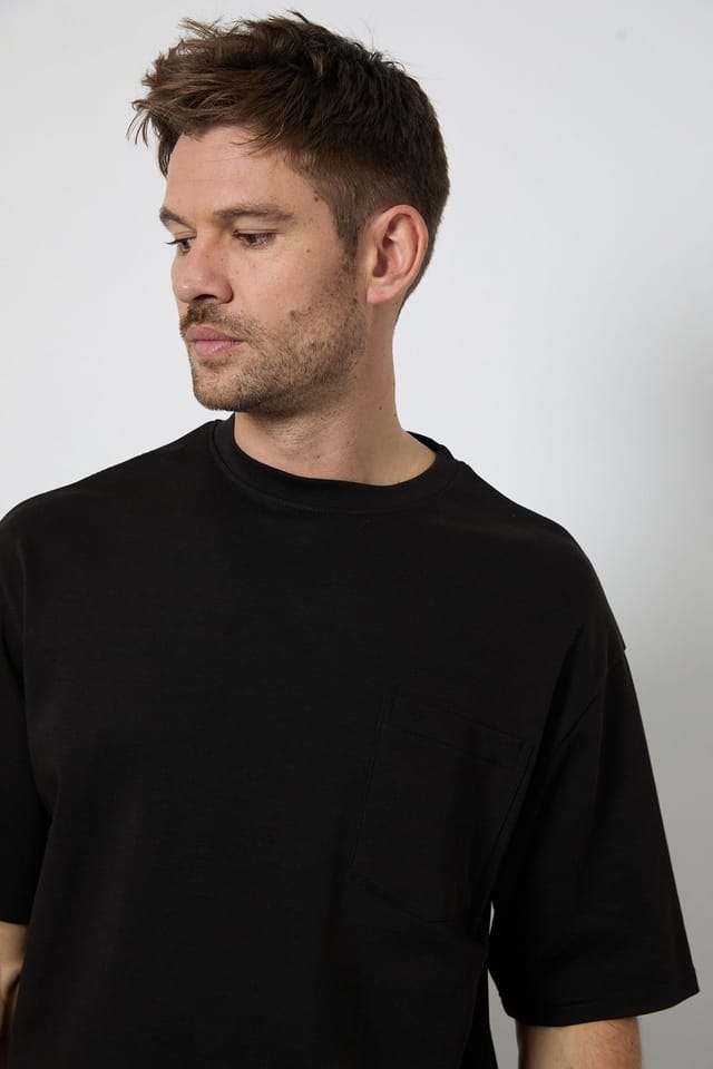 Burton Burton Men's Black Oversized Crew Neck T-Shirt - 2