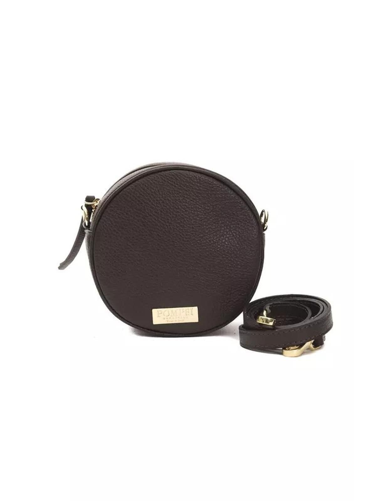 Pompei Donatella Pompei Donatella Brown Leather Crossbody Bag